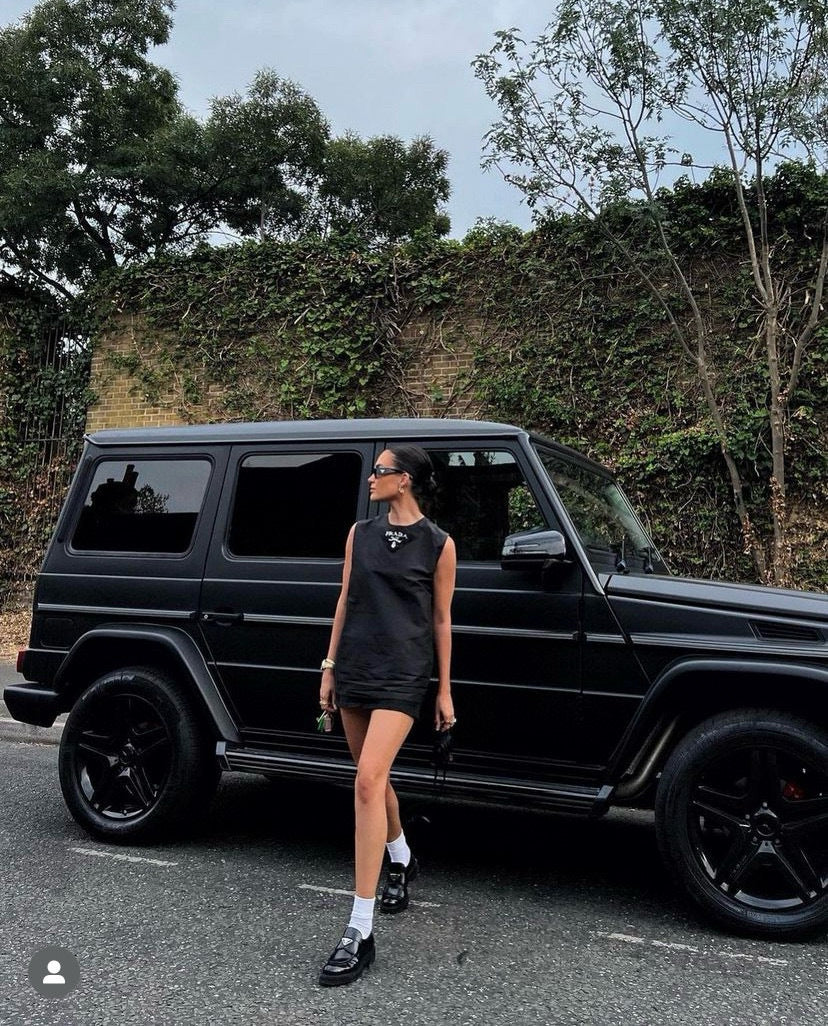 Prada Chocolate brushed leatsher loafers