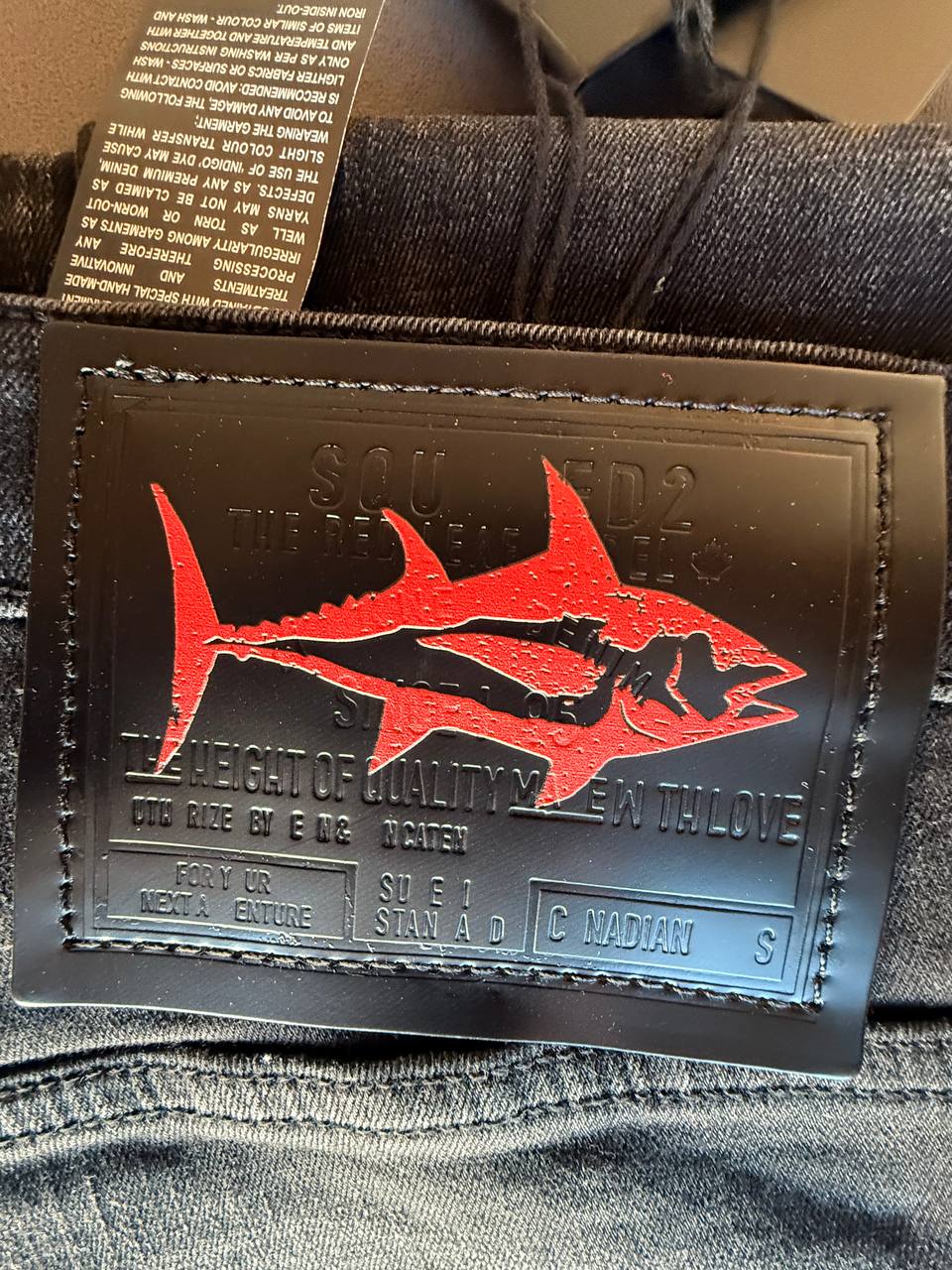 Dsquared2 Distressed Denim Black Jeans