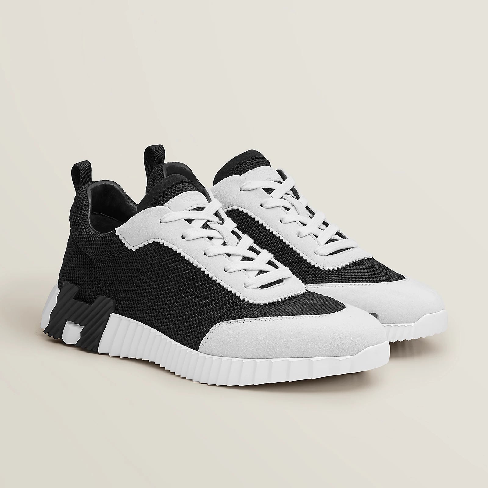 Hermès Bouncing sneaker in Black and White