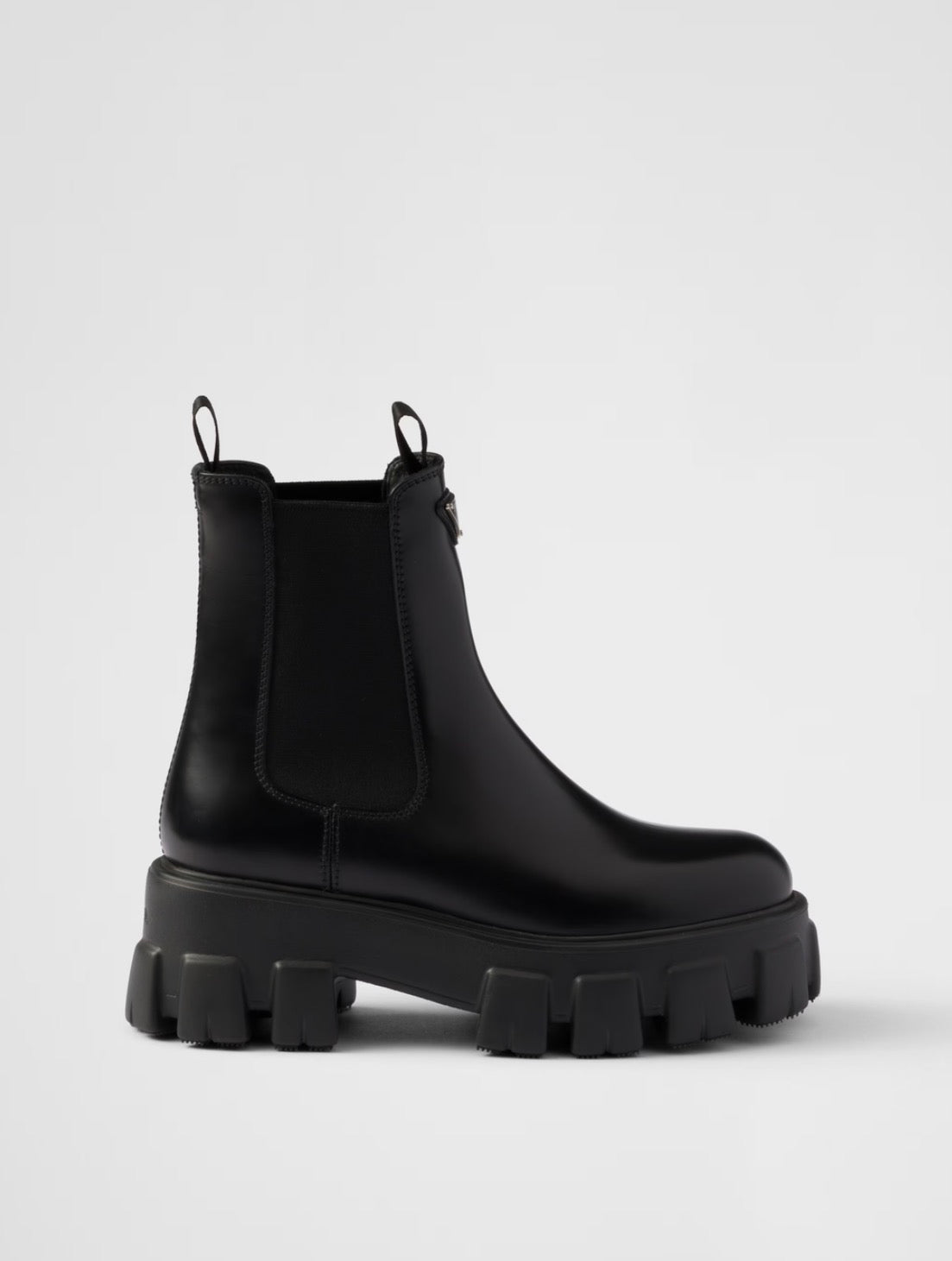 Prada Monolith brushed leather Chelsea boots
