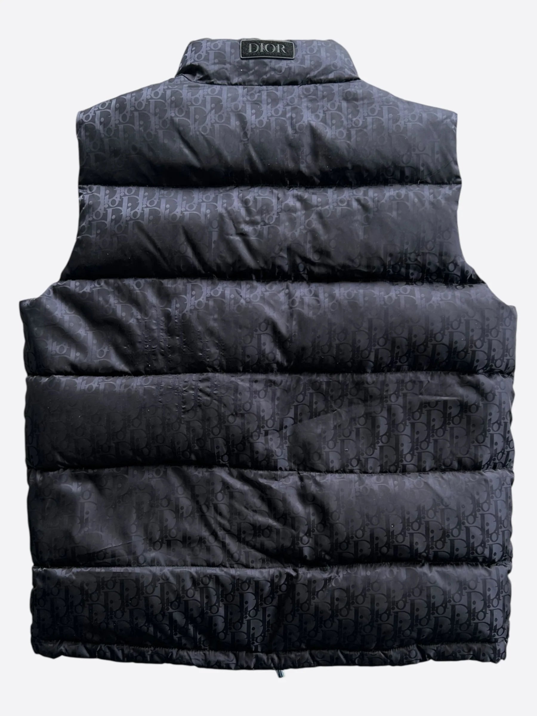 Dior Black Oblique Puffer Vest