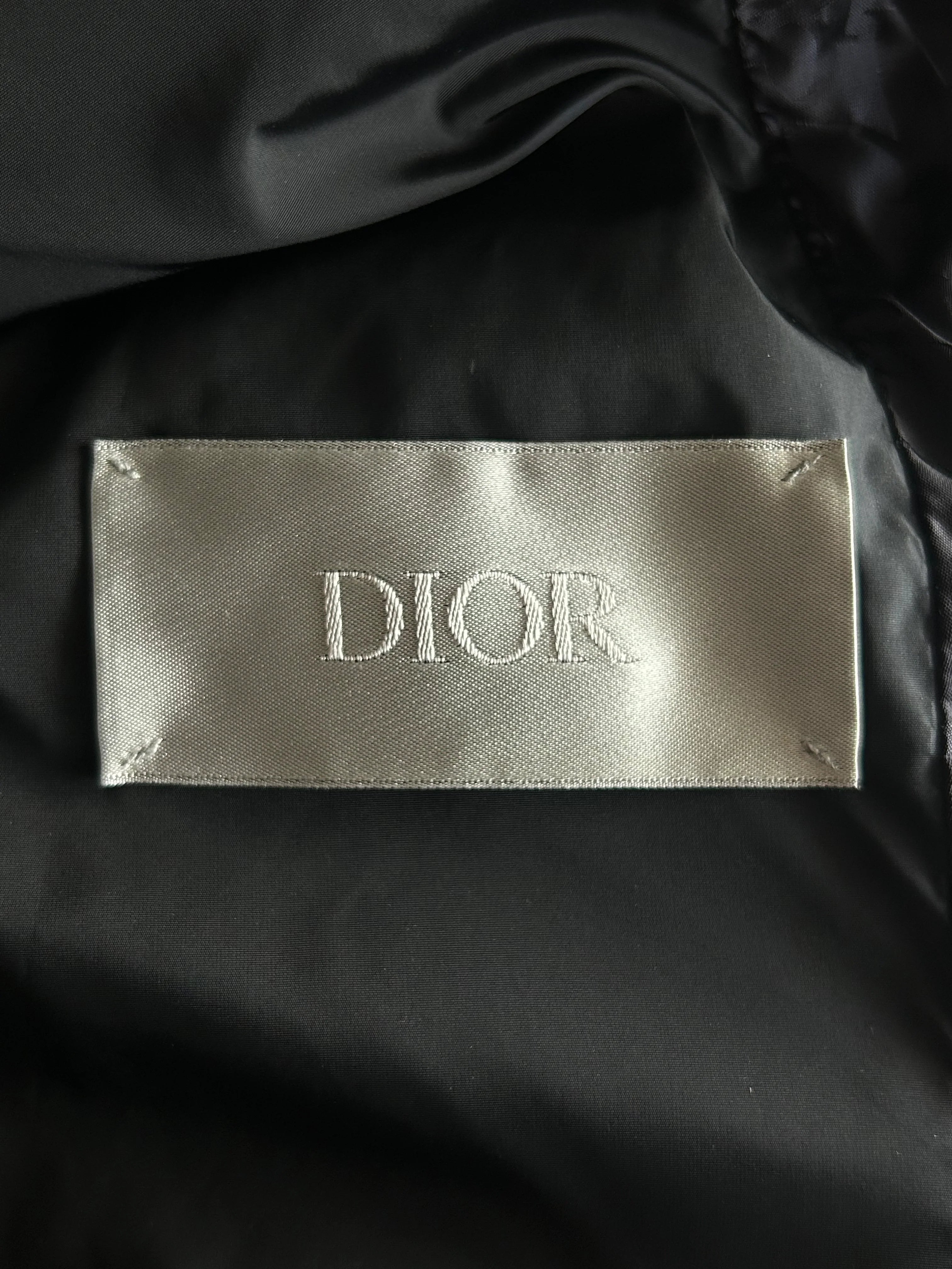 Dior Black Oblique Puffer Vest