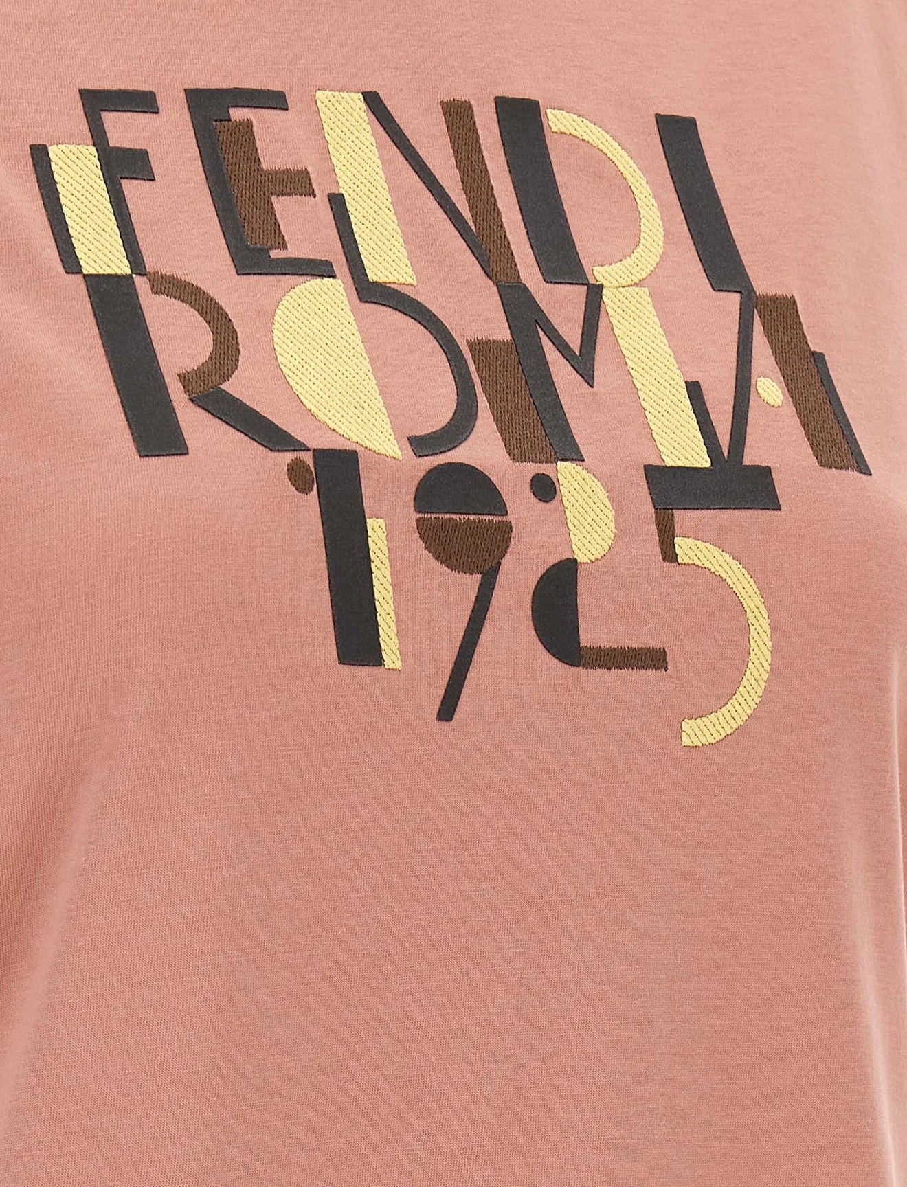 FENDI Roma embroidered T-shirt