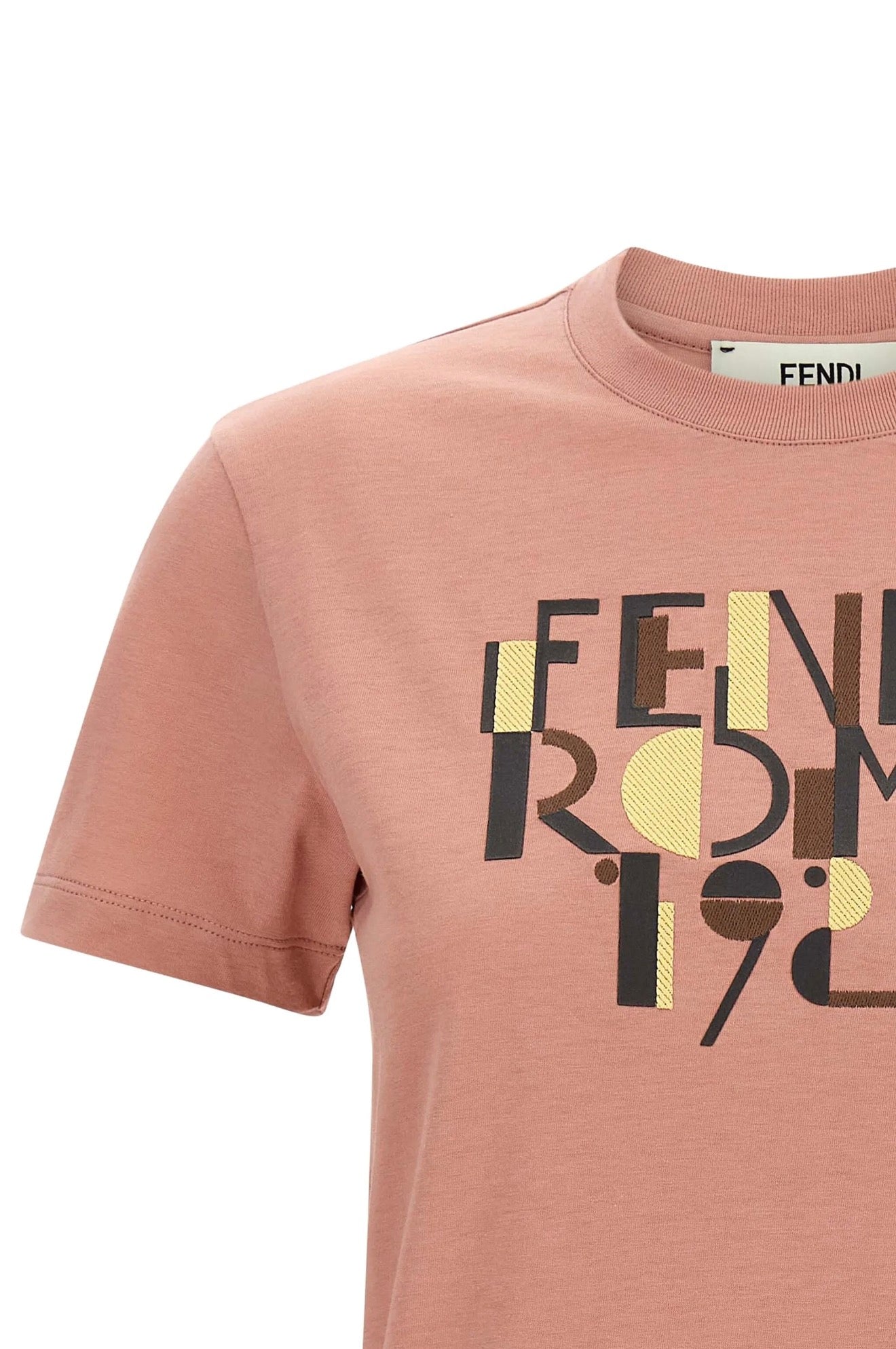 FENDI Roma embroidered T-shirt
