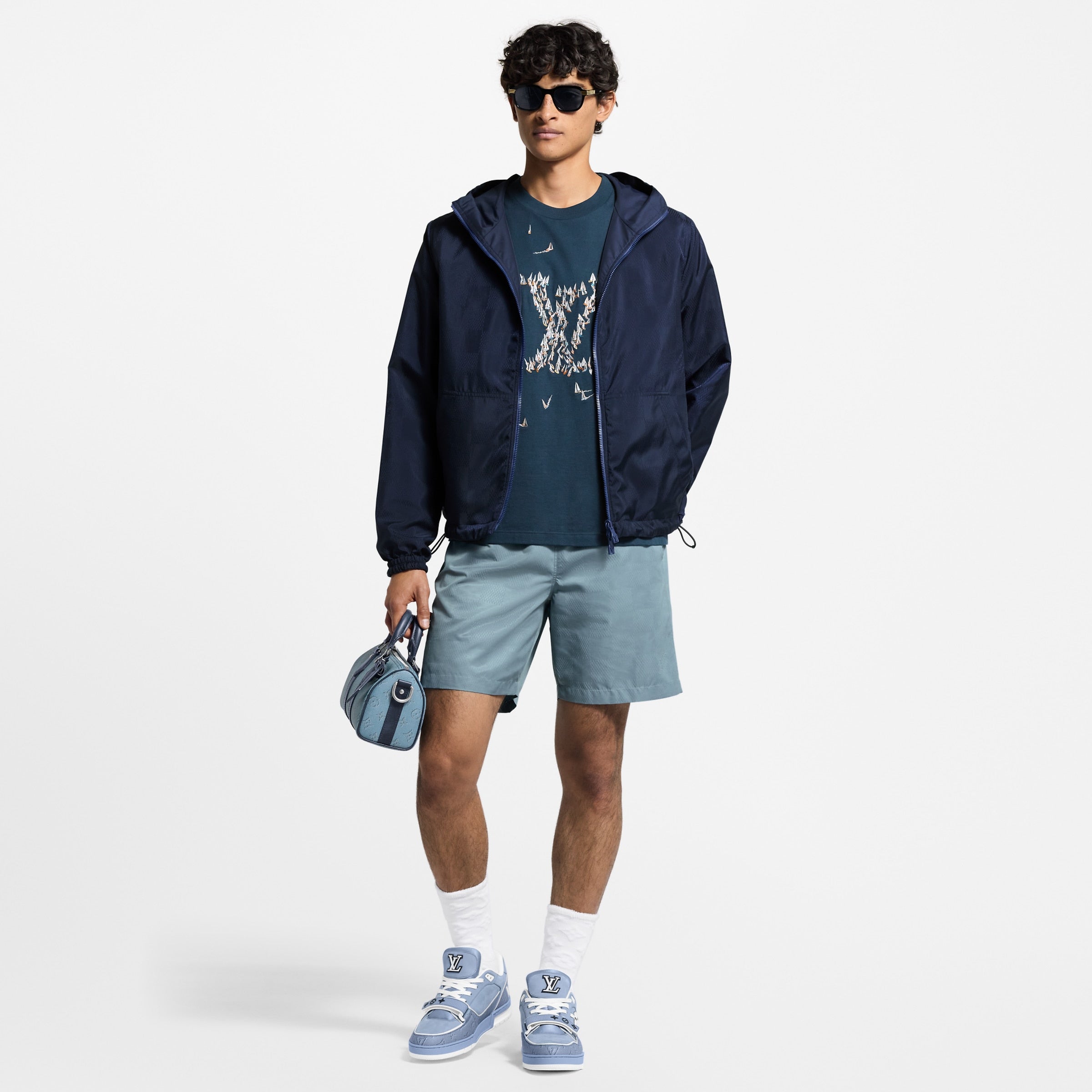 Louis Vitton Embroidered Cotton T-Shirt